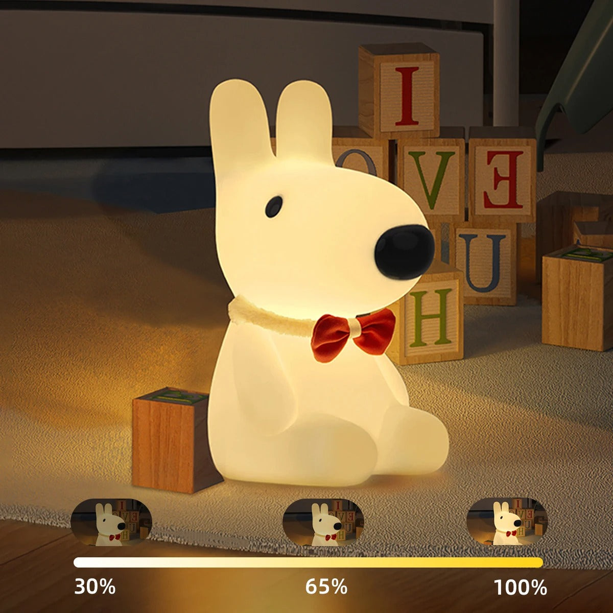 Veilleuse Chien en Silicone pour Chambre d'Enfant