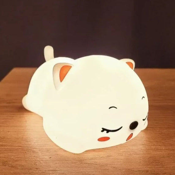 Veilleuse Chat en Silicone – Lumière Douce pour Enfant
