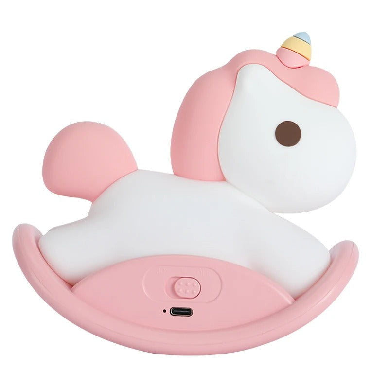 Veilleuse Licorne Bébé en Silicone – Lumière Douce