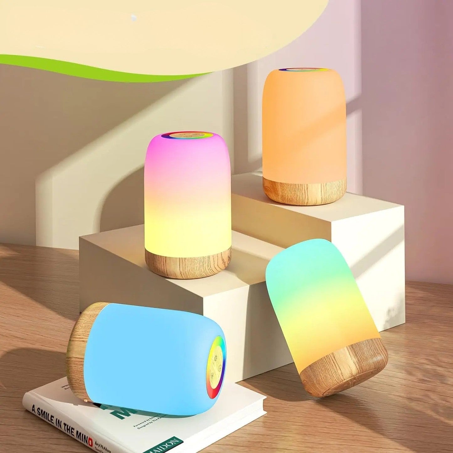 Veilleuse Tactile RGB Rechargeable – Adultes et Enfants