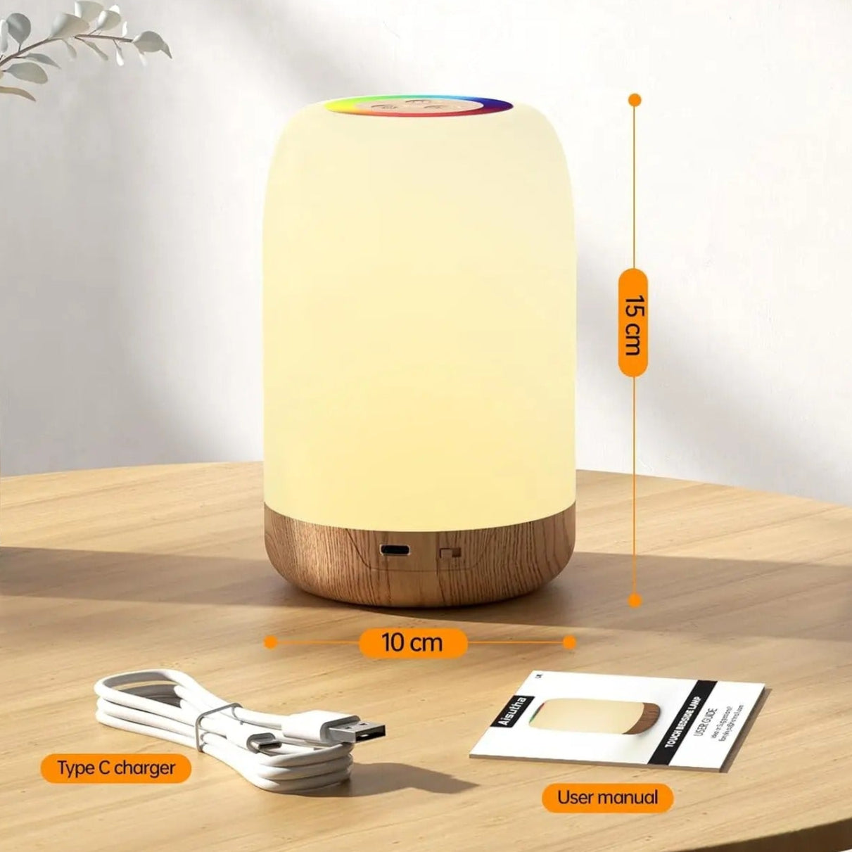 Veilleuse Tactile RGB Rechargeable – Adultes et Enfants