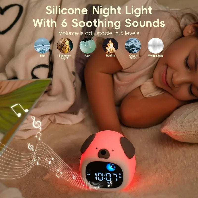 Veilleuse Réveil Enfant avec Indicateur Soleil/Lune